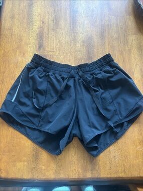 lululemon athletica Black Athletic Shorts with Drawstring